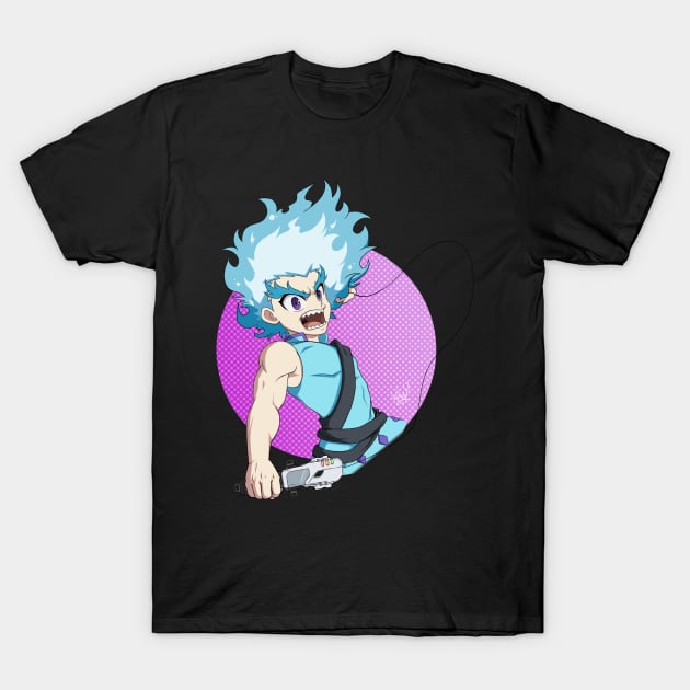 Lui Shirosagi launching (Beyblade Burst Turbo) T-Shirt by Kaw_Dev